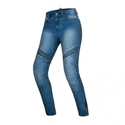 Afbeelding van SHIMA JESS BLUE, Moderne jeans met Protector Classic Slim Duralid motorbroek voor dames (24, blauw)