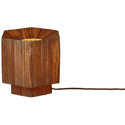 Afbeelding van GOOD&amp;MOJO Tafellamp Panama Donkerbruin 26x28x26cm