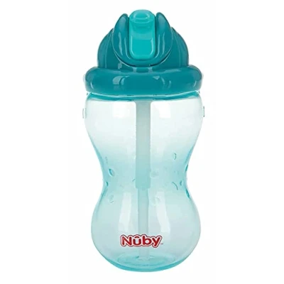 Afbeelding van Nûby Flip It Rietjesbeker Aqua 12mnd+ 360ml