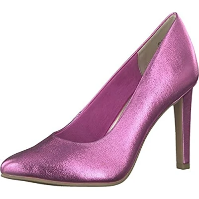 Afbeelding van Marco Tozzi Klassieke pumps, Dames, Maat: 37, Pink metallic Hoogwaardig imitatieleer