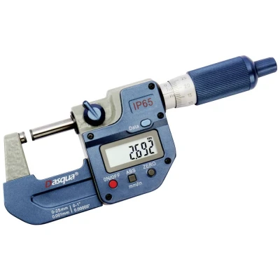 Afbeelding van Dasqua 4410 1105 A Schroefmaat Met digitale weergave, controlemaat 0 25 mm Aflezing: 0.001