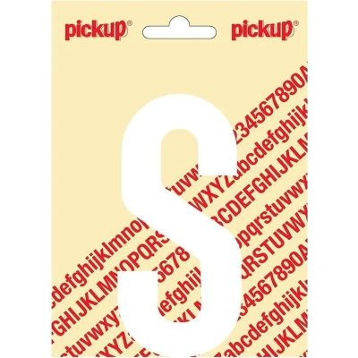 Afbeelding van Plakletter Nobel Sticker witte letter S Pickup