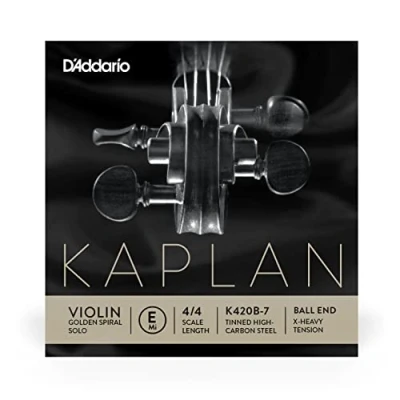 Image de D&#039;Addario K420B 7 Corde seule (mi) violon 4/4 Kaplan, extrémité à boule, Extra Heavy