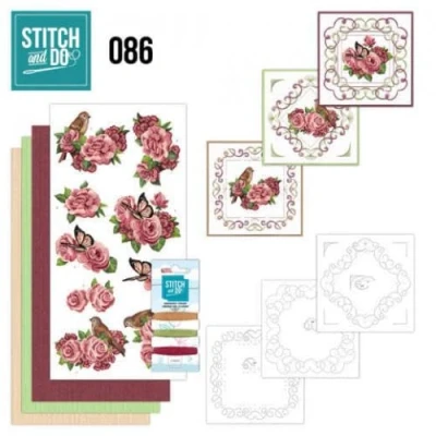 Afbeelding van Stitch and Do 86 Birds Roses