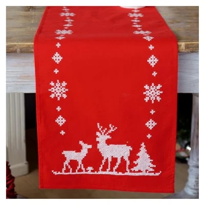 Afbeelding van Vervaco tafelloper Kerst met herten 0147225