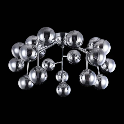 Afbeelding van Maytoni Dallas plafondlamp, 20 glasbollen, chroom