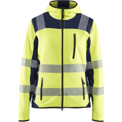 Afbeelding van Blaklader Dames High Vis gebreid vest 4967 2120 Geel/Marineblauw