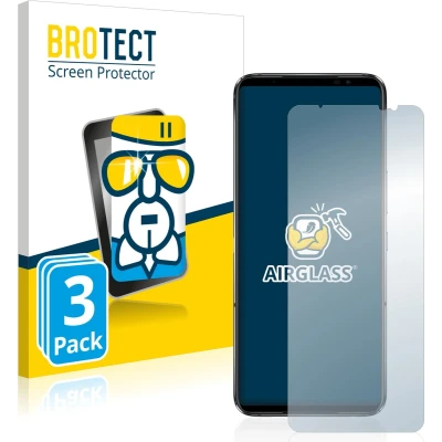 Afbeelding van BROTECT Screenprotector voor ASUS ROG Phone 6 Pro Folie Beschermfolie Beschermglas transparant (3 Stuks)