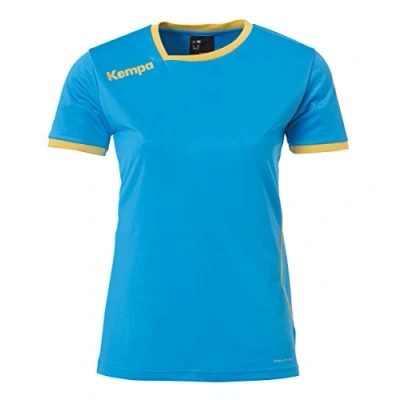 Afbeelding van Kempa Curve T shirt voor heren Sportshirt Maat XL Mannen blauw/goud