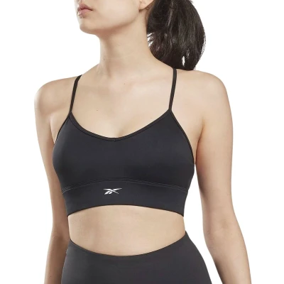 Afbeelding van Reebok Tricot BACK Workout Ready Speedwick YOGA light Support Padded Sportbh met support, Dames, Maat: XS, Night black