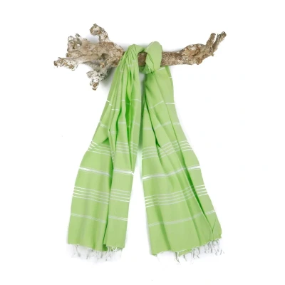 Afbeelding van Hamamdoek Take Me To The Beach! Spring Green van Call it Fouta!
