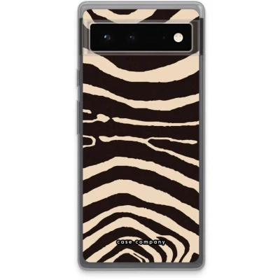 Afbeelding van Case Company® hoesje geschikt voor Google Pixel 6 Arizona Zebra Soft Cover Telefoonhoesje Bescherming aan alle Kanten en Schermrand