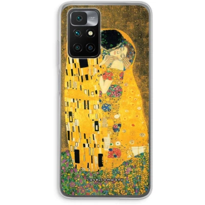 Afbeelding van Case Company® hoesje geschikt voor Xiaomi Redmi 10 Der Kuss Soft Cover Telefoonhoesje Bescherming aan alle Kanten en Schermrand