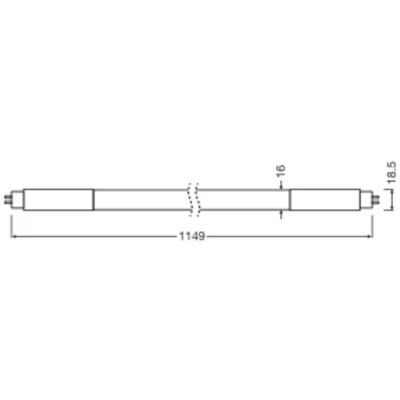 Afbeelding van Ledvance LED Buis T5 Performance (HF) High Output 26W 3600lm 830 Warm Wit 115cm Vervangt 54W