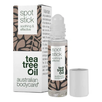 Afbeelding van Australian Bodycare Tea Tree Olie stick tegen onzuiverheden voor vlekjes, puistjes en een vette, acne gevoelige huid met Australische van hoge kwaliteit (goedgekeurd door farmaceuten), 9 ml.