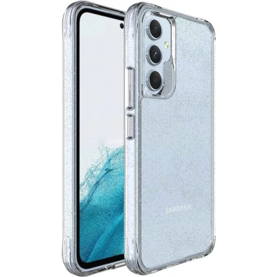 Afbeelding van imoshion Hoesje Geschikt voor Samsung Galaxy A54 (5G) Glitter Backcover 2.0 Zilver
