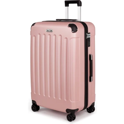 Afbeelding van TAN.TOMI Reiskoffer met 4 Wielen 95L Handbagage Ruimbagage Cijferslot Trolley Koffer Roségoud