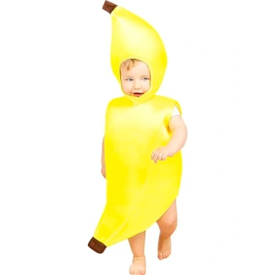 Afbeelding van FUNIDELIA Bananpak Bananen kostuum voor baby 6 12 mnd (69 80 cm) Geel