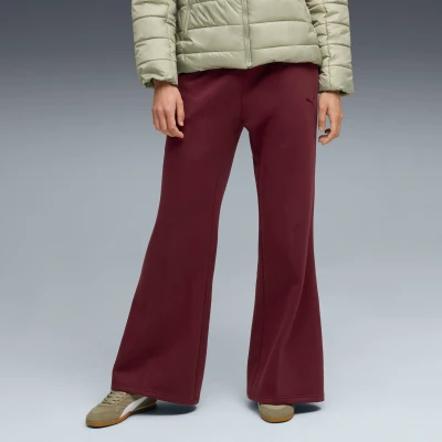Image de PUMA HER Comfort High Waist Straight Pants Women, Vêtements, Ruby Shimmer, XS