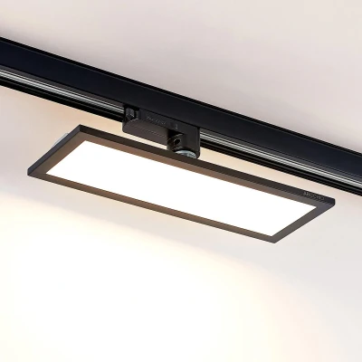 Afbeelding van Arcchio railverlichting 1licht kunststof, aluminium H: 8.1 cm zwart (RAL 9011) Inclusief lichtbron