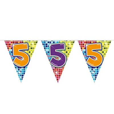 Afbeelding van Mini Vlaggenlijn Blocks 5 jaar, 3mtr.