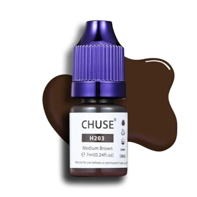 Afbeelding van CHUSE PMU Hybride vloeibare wenkbrauwpigmenten, 7 ml (H203 middenbruin)