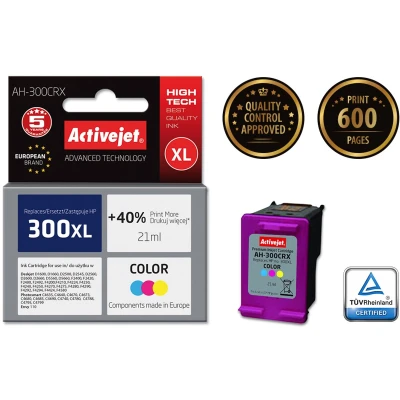 Afbeelding van Originele inkt cartridge Activejet AH 300CRX Cyaan/Magenta/Geel