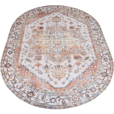 Afbeelding van Veer Carpets Vloerkleed Nora Bruin Ovaal 160 x 230 cm