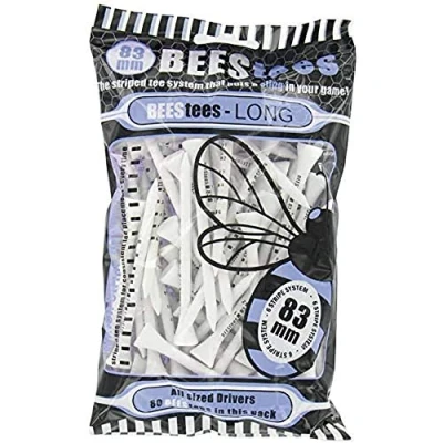 Afbeelding van The Bees Tees Professioneel golf T shirt, 83 mm, wit