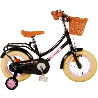 Afbeelding van Volare Excellent 12 Inch Meisjes Kinderfiets Zwart + 15.00 Inruilkorting