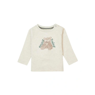 Image de Noppies Jongens Longsleeve Gemenos Oatmeal 74 95% Organisch katoen / 5% Elastomeer