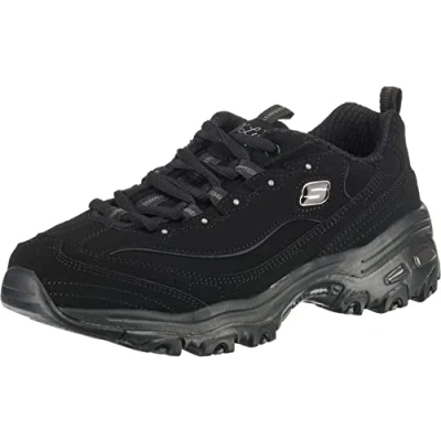 Afbeelding van Skechers Sport D&#039;LITES Sneakers laag, Dames, Maat: 36, Black Hoogwaardig imitatieleer