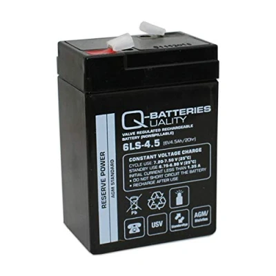 Afbeelding van Quality Batteries Q 6LS 4.5 LS 6V 4.5Ah AGM