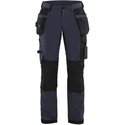Afbeelding van Blaklader Dames 4 weg stretch werkbroek 7192 1645 Donker marineblauw/Zwart D22