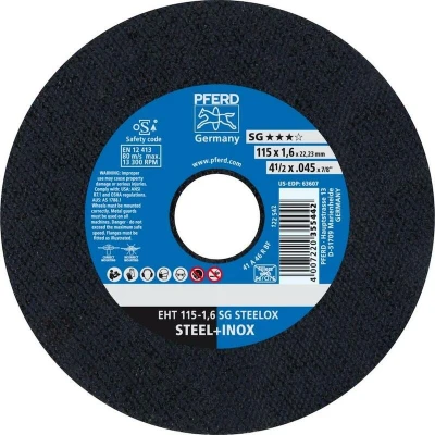 Afbeelding van Pferd Sg Steelox 61340422 Doorslijpschijf Recht 115 Mm 22.23 25 Stuks