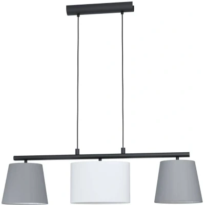 Afbeelding van EGLO Almeida 1 Hanglamp E14 86 cm Zwart/Grijs/Wit