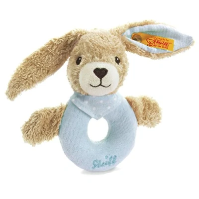 Afbeelding van Steiff Hoppel HASE Greifring Bijtring voor kinderen, Maat: One Size, Blau