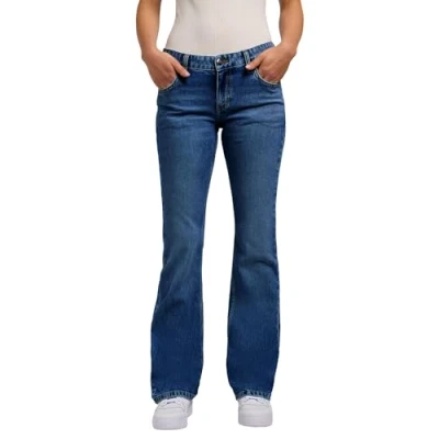 Afbeelding van Lee Bootcut jeans, Dames, Maat: 28x31, Denimblau