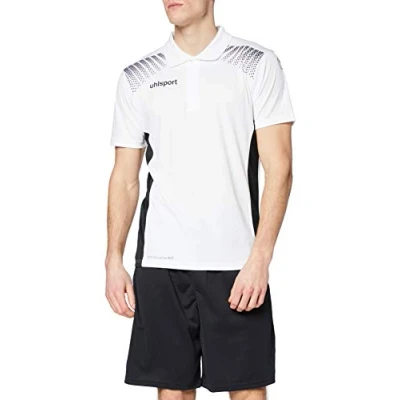 Afbeelding van Uhlsport Goal Polo Shirt Wit Zwart Maat 2XL