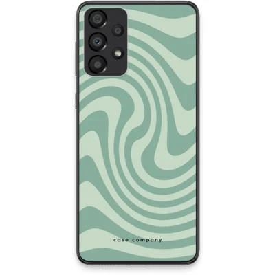 Afbeelding van Case Company® hoesje geschikt voor Samsung Galaxy A33 5G Swirl Groen Soft Cover Telefoonhoesje Bescherming aan alle Kanten en Schermrand