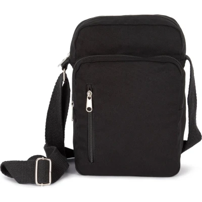 Afbeelding van Kimood Katoenen handtas met schouderriem KI0375 Black