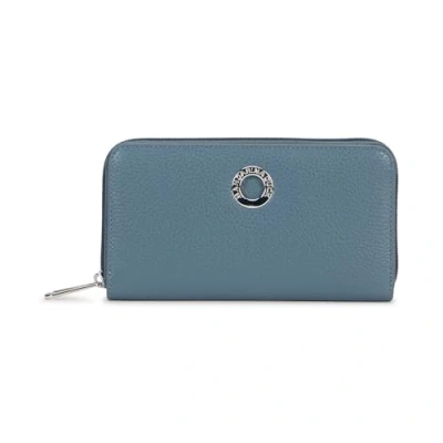 Afbeelding van Mandarina Duck Mellow Leather Wallet, Accessoires de voyage pour femme, taille unique, Iron, Taglia Unica