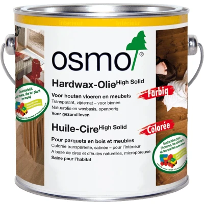 Afbeelding van Hardwax Olie Farbig 3067 Grijs Transparant 0.75 Liter Houtolie Kleurolie Voor De Vloer 100% Natuurlijk Beschermt Het Hout