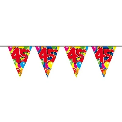 Afbeelding van Folat Vlaggenlijn 45 jaar Ballonnen (10 meter)