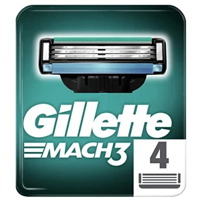 Afbeelding van Gillette Mach 3 scheermesjes, 4 stuks