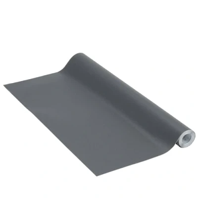 Afbeelding van Venilia zelfklevende folie, effen mat, antraciet, decoratiefolie, meubelfolie, behang, pvc, zonder ftalaten, grijs, 45 cm x 3 m, 160 µm (dikte: 0,16 mm), 53101