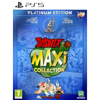 Image de ASTERIX MAXI COLLECTION PLATINUM EDITION PS5 (INCLUS L&#039;INTEGRAL DES JEUX + FIGURINE OBELIX PILE DE CASQUES EXCLUSIVE)