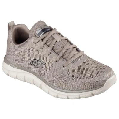 Afbeelding van Skechers Track Front Runner 232298 TPE, Mannen, Grijs, Trainingschoenen, maat: 41
