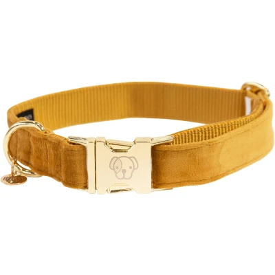 Afbeelding van Kentucky Halsband Velvet Mustard 42 68cm Agradi.be