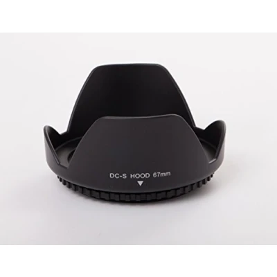 Afbeelding van vhbw Zonneklep voor lens, schroefdraad 67 mm, compatibel met Canon, Olympus, Panasonic, Sony, Nikon, Ricoh, Sigma, Samsung Fuji afdekking, zwart